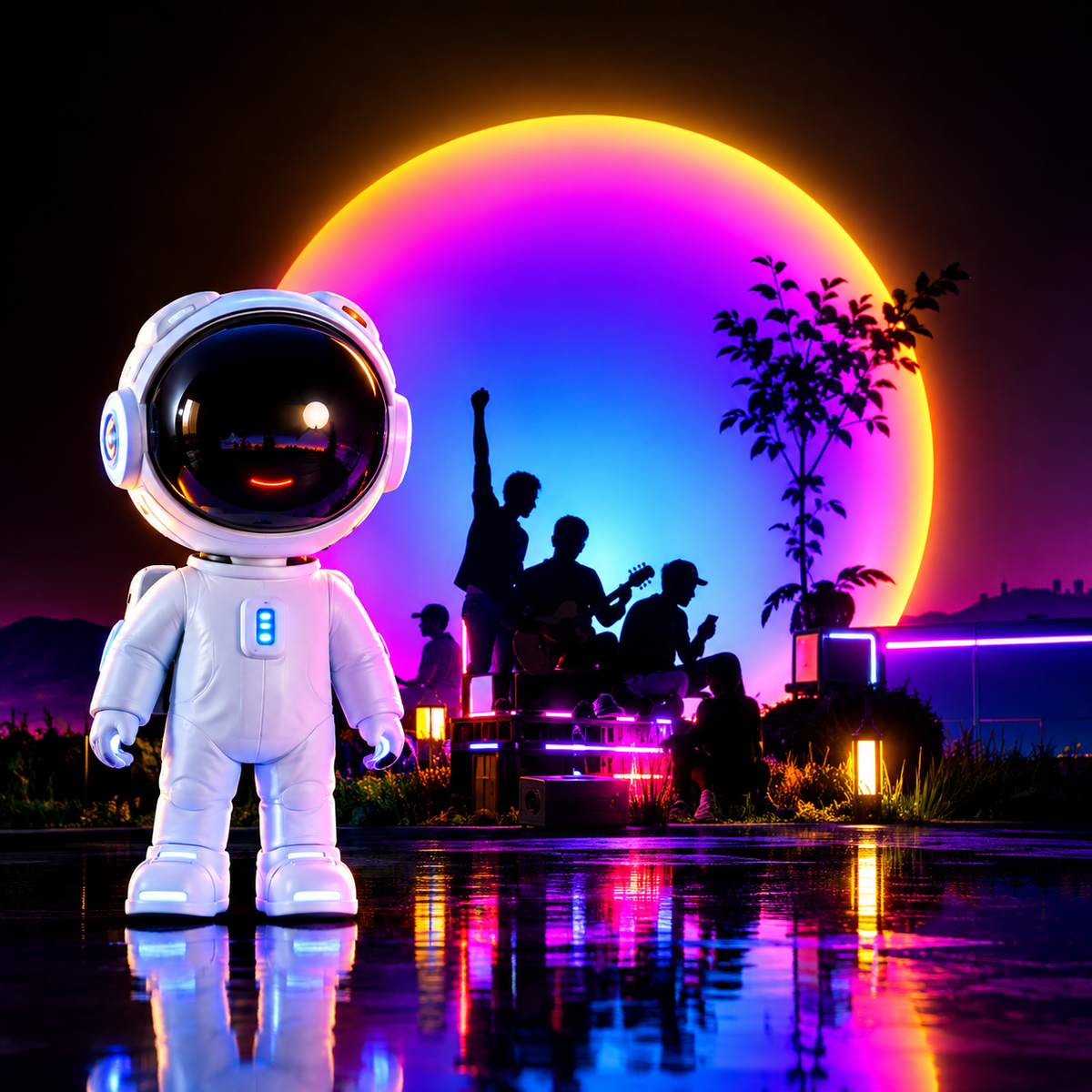 Mini Astronaut Sunset Projection Lamp