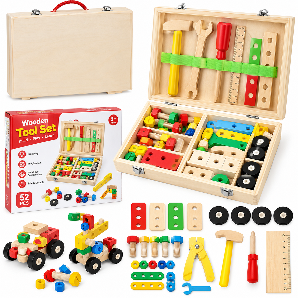 Wooden Simulation Toolbox Toy