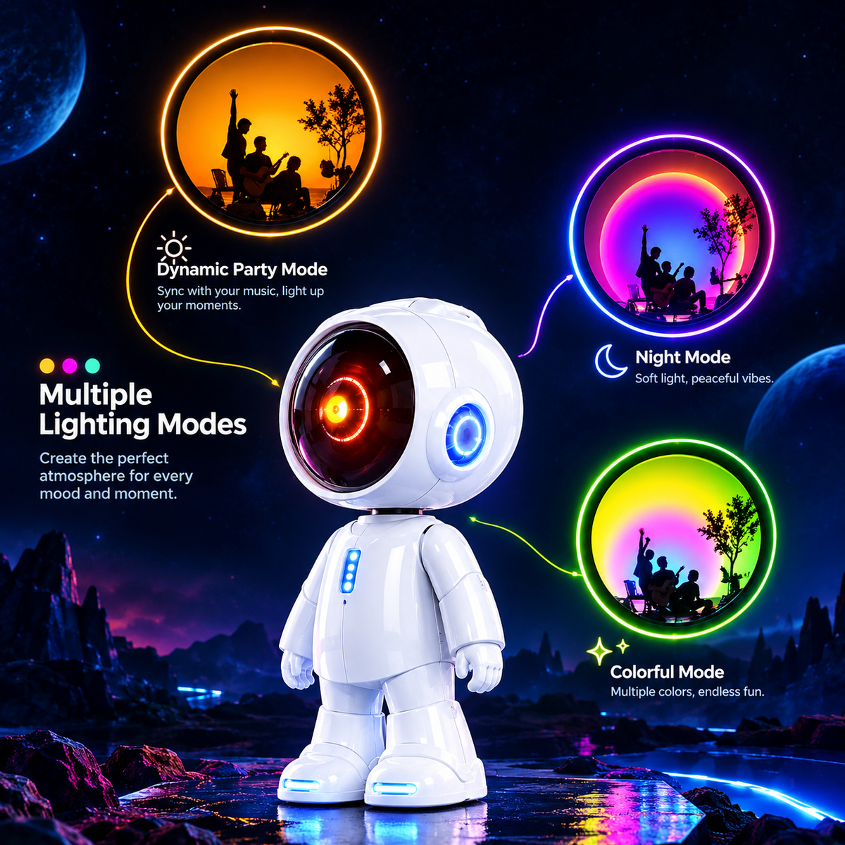 Mini Astronaut Sunset Projection Lamp