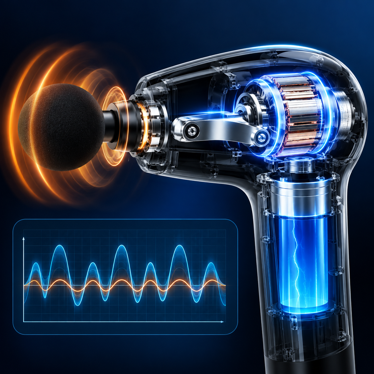 Mini Massage Gun – Wireless Muscle Massager
